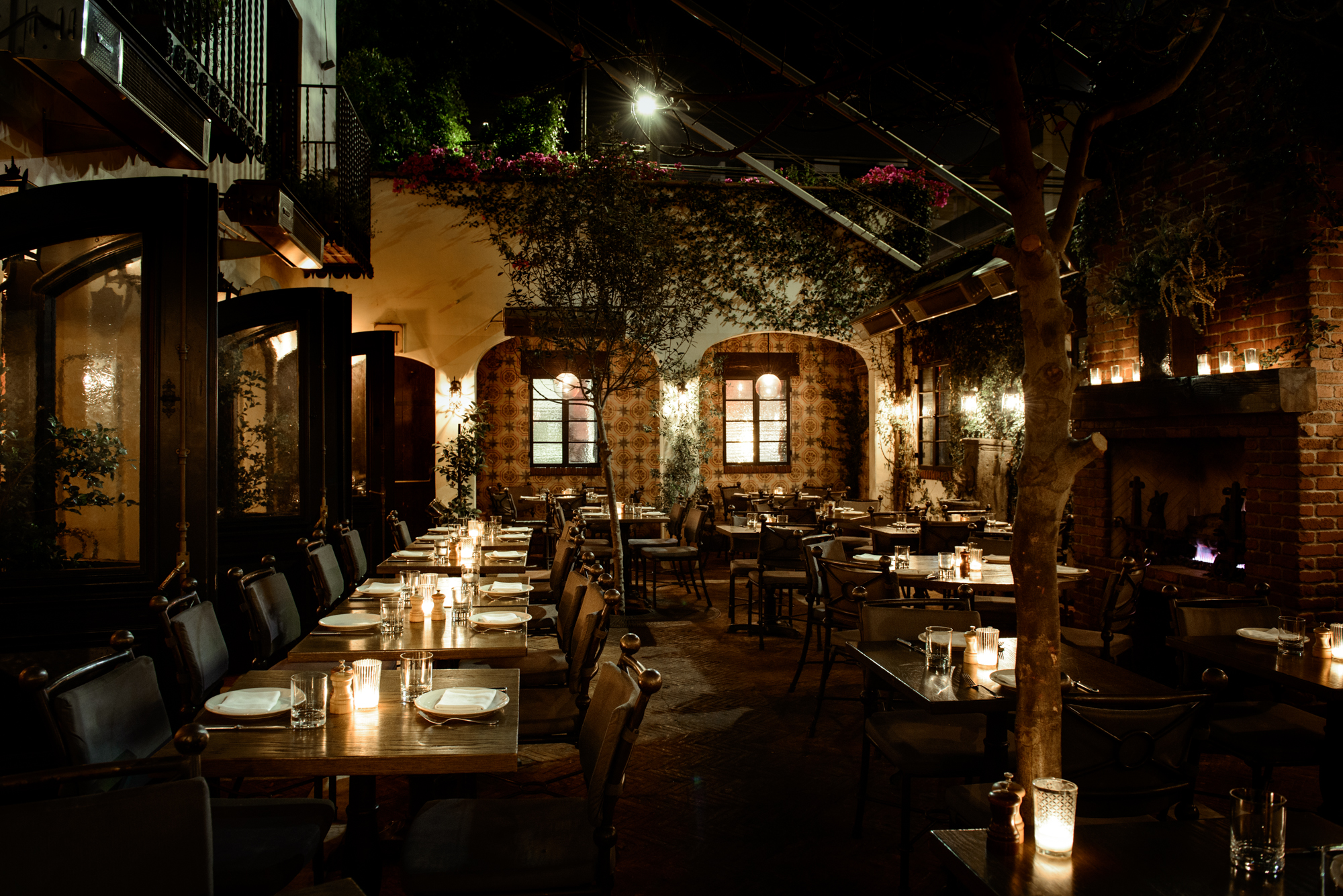 a.o.c. patio at night